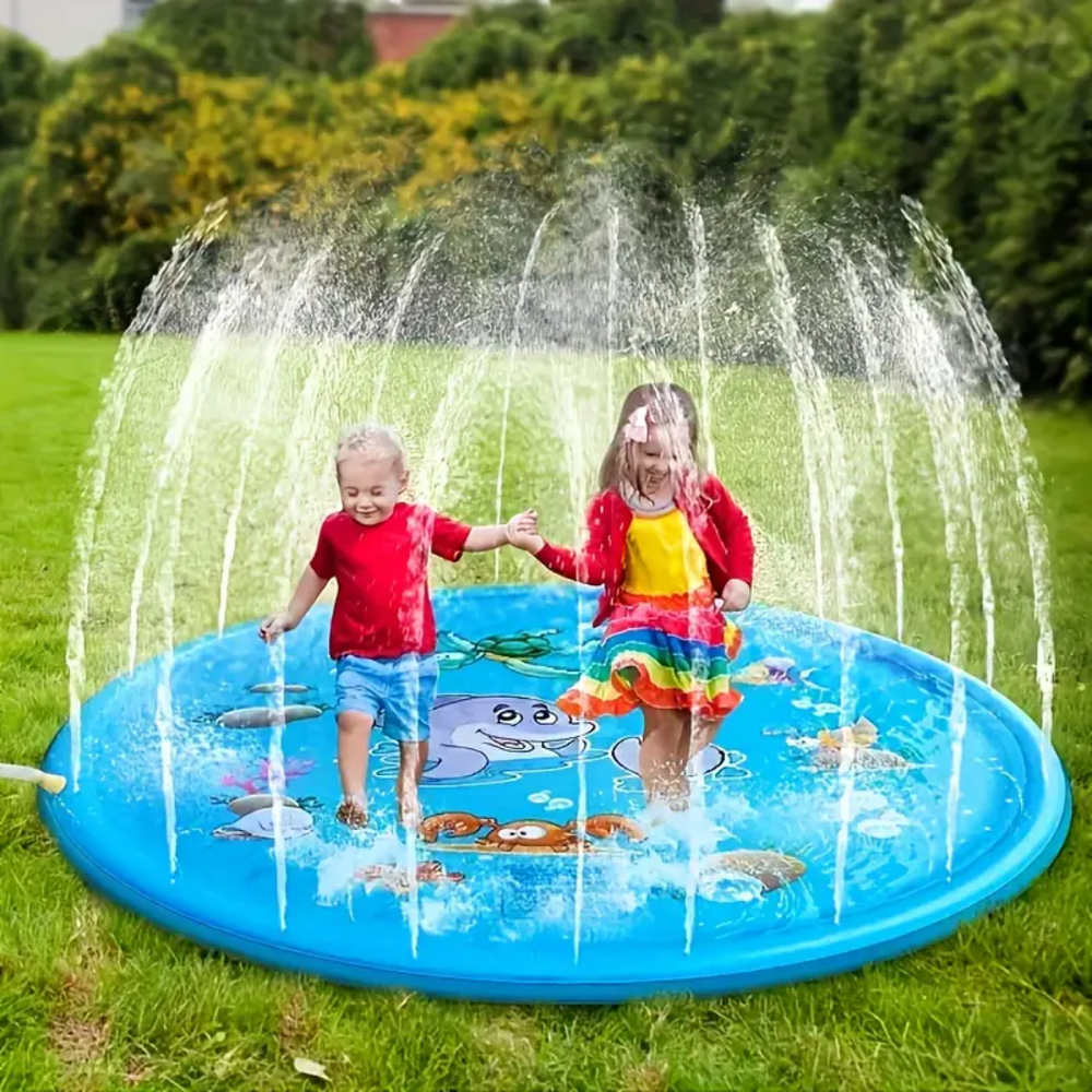 Children’s Water Play Mat Outdoor Fun 170 cm PVC with Integrated Jets 1