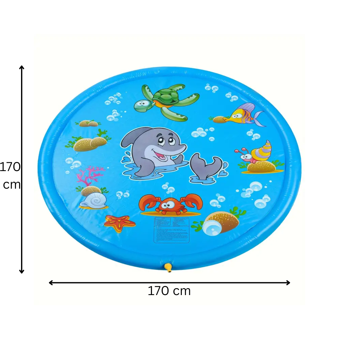 Children’s Water Play Mat Outdoor Fun 170 cm PVC with Integrated Jets 4