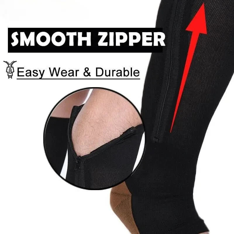 CirculaEase | Comfortable Therapeutic Compression Socks with Zipper 4