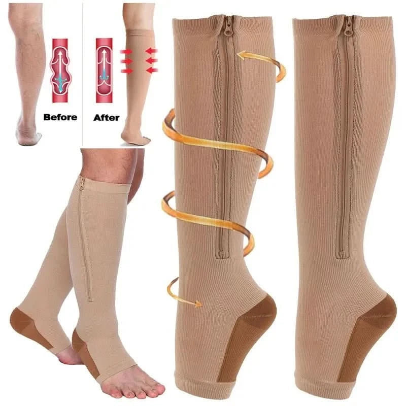 CirculaEase | Comfortable Therapeutic Compression Socks with Zipper 5