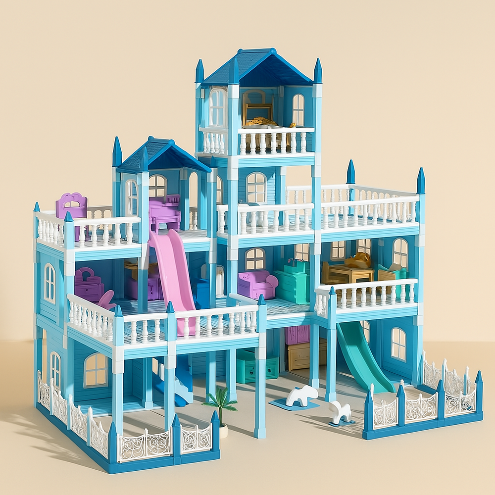 ColorCasa™ – DIY 3D Cartoon Dollhouse Kit – Creative Miniature House for Kids 1