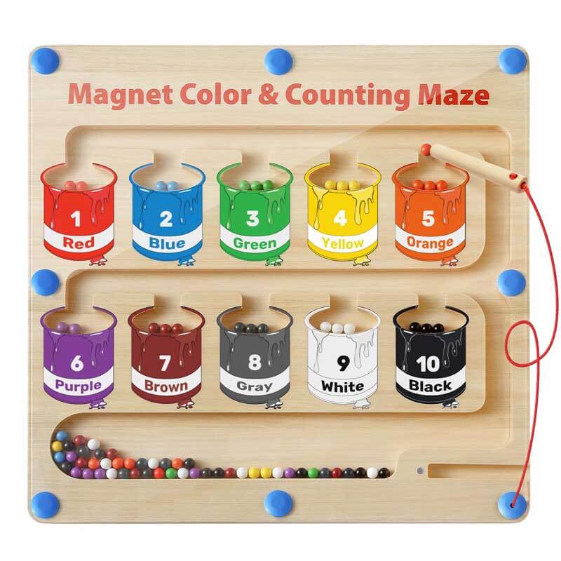Colorful Magnetic Counting Puzzle - MagniTally 4