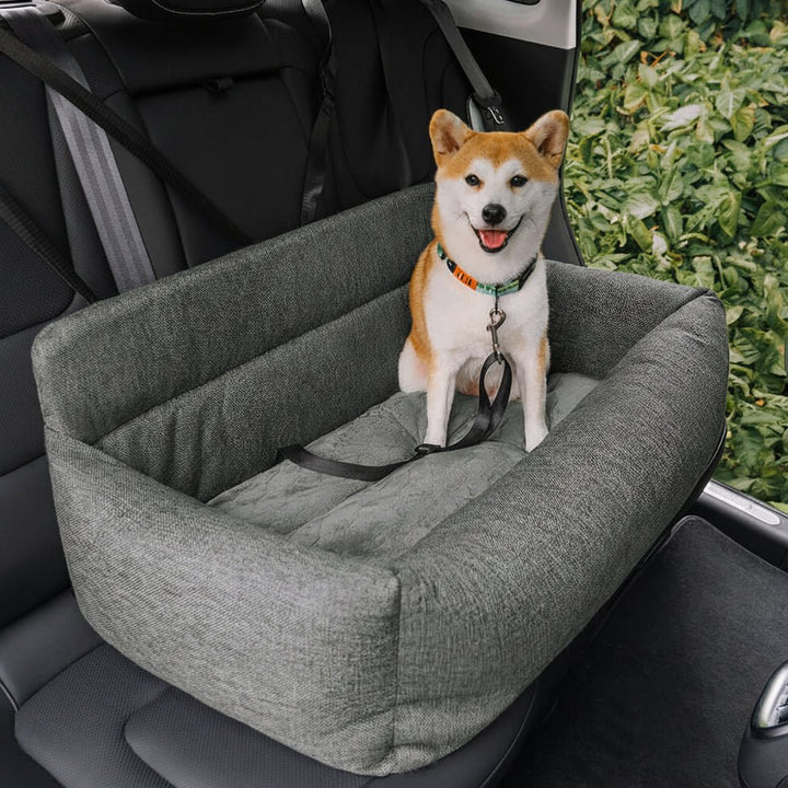 ComfortPaws | Durable Large Washable Dog Car Bed with Secure Straps 0