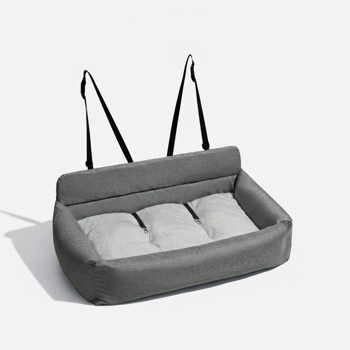 ComfortPaws | Durable Large Washable Dog Car Bed with Secure Straps 11