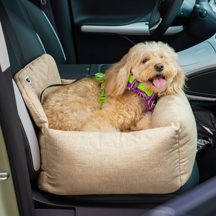 ComfortPaws | Durable Large Washable Dog Car Bed with Secure Straps 3