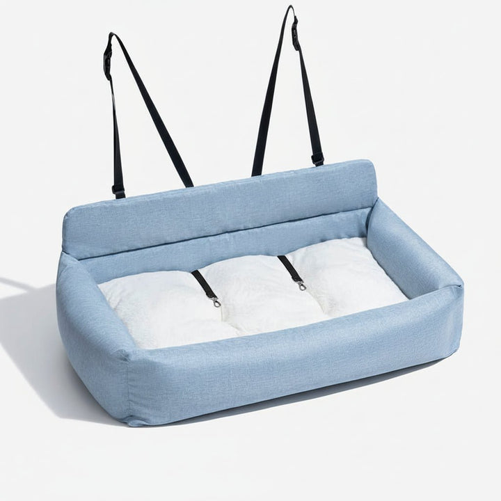 ComfortPaws | Durable Large Washable Dog Car Bed with Secure Straps 7