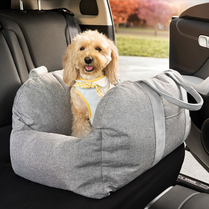 ComfyPaw | Cozy Adjustable Dog Seat Bed for Safe Travel 18