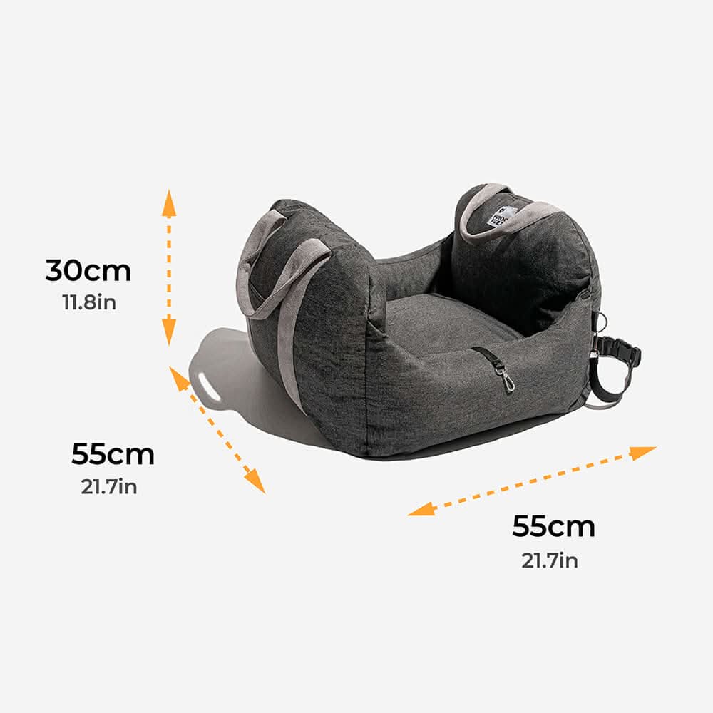 ComfyPaw | Cozy Adjustable Dog Seat Bed for Safe Travel 7