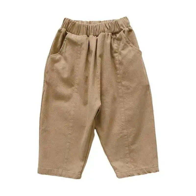 ComfyStretch™ – Cotton Kids Pants with Elastic Waist – Comfort for Every Season 0