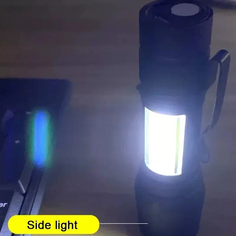 Compact Tactical Flashlight with Rechargeable Battery – Durable LED Light for Camping and Hiking 3