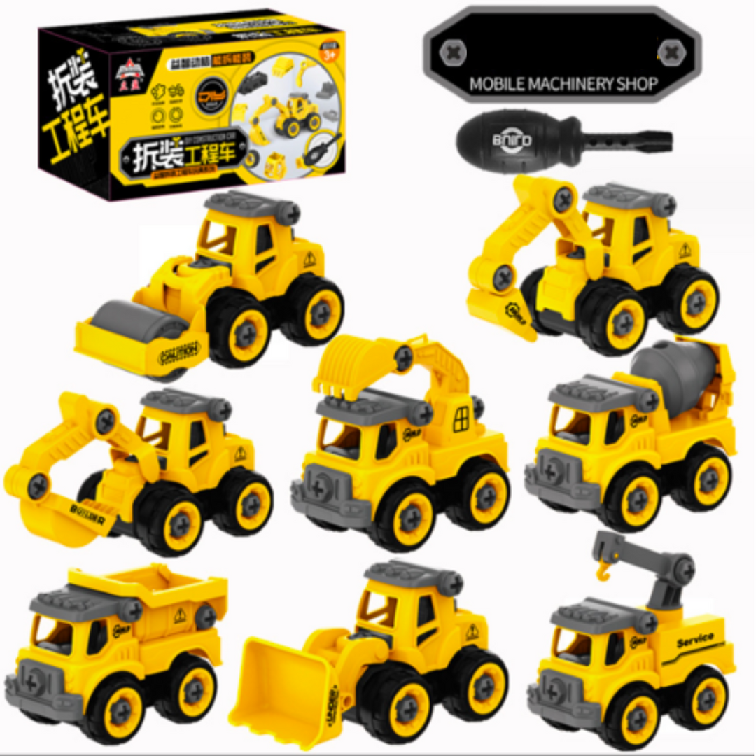 Construction trucks - technology and imagination with construction vehicles - DIY construction vehicle 7