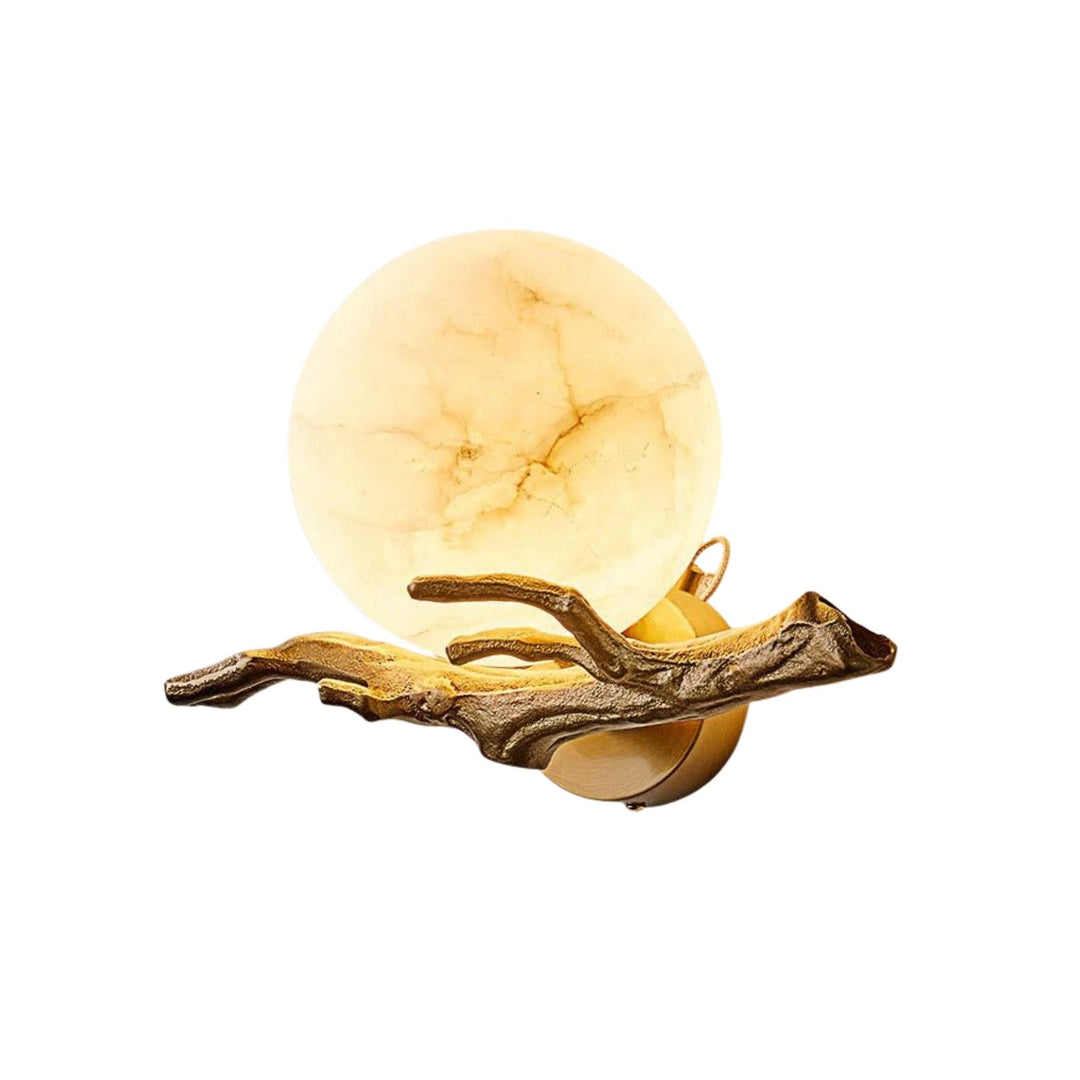 CopperGlow | Elegant Modern Copper and Marble Wall Sconce Light 0