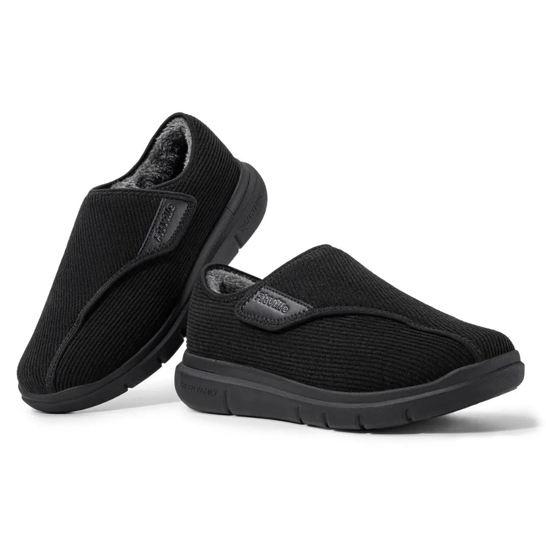 CorduroyComfort | Cozy Extra Wide Men's Orthopedic Winter Slippers 2