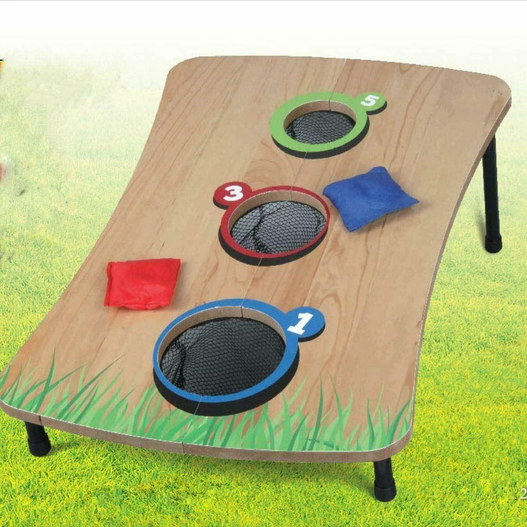 Corn Board Hole Sets UK - Kids Bean Bag Toss Game Set Family Garden Fun 0
