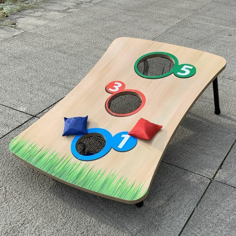 Corn Board Hole Sets UK - Kids Bean Bag Toss Game Set Family Garden Fun 1