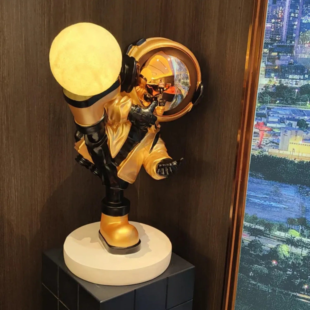 CosmicGlow | Playful Modern Astronaut Floor Lamp with Adjustable Lighting 9