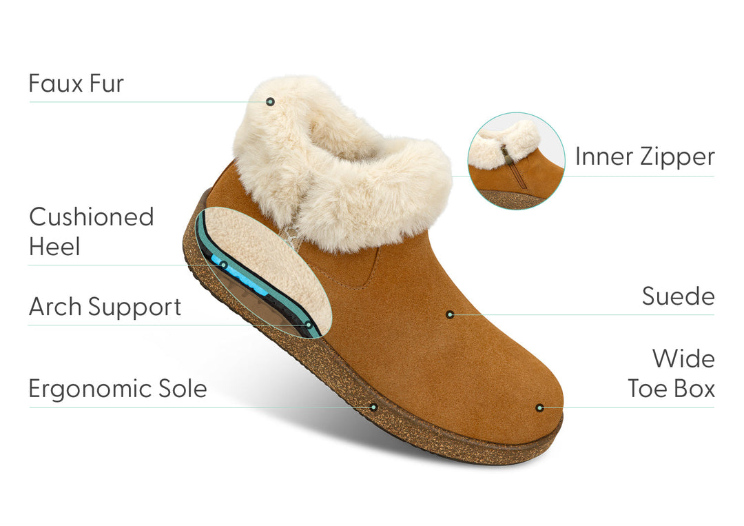 CoziFur | Luxurious Plush Faux Fur Suede Slipper Boot 2