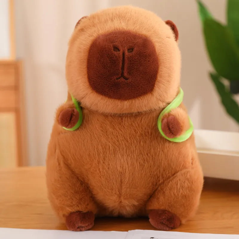 Cuddly Capybara with Turtle Backpack - TurtleBuddy 2