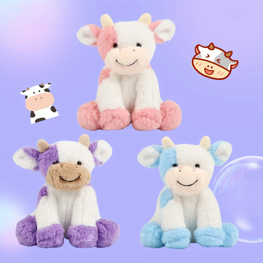 Cuddly cow stuffed animal 4