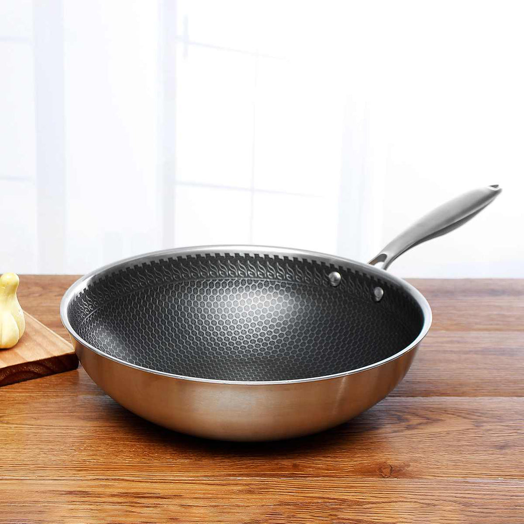 CulinaSteel | Premium Non-Stick Stainless Steel Frying Pan for Effortless Cooking 0