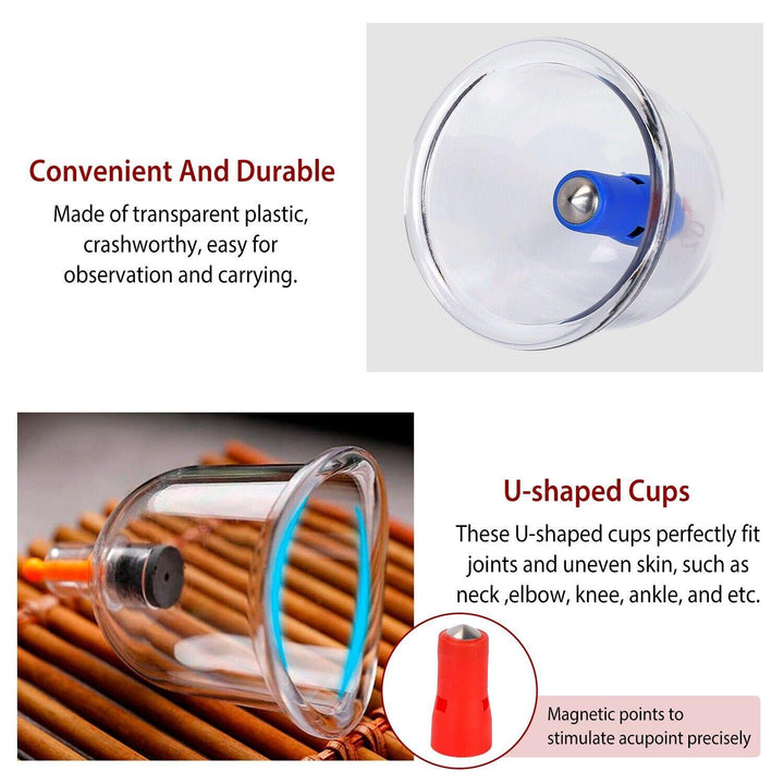Cupping Therapy Set - 32PCS Cupping Vacuum Massage Cups Set Therapy Health Acupuncture Suction Magnet 2