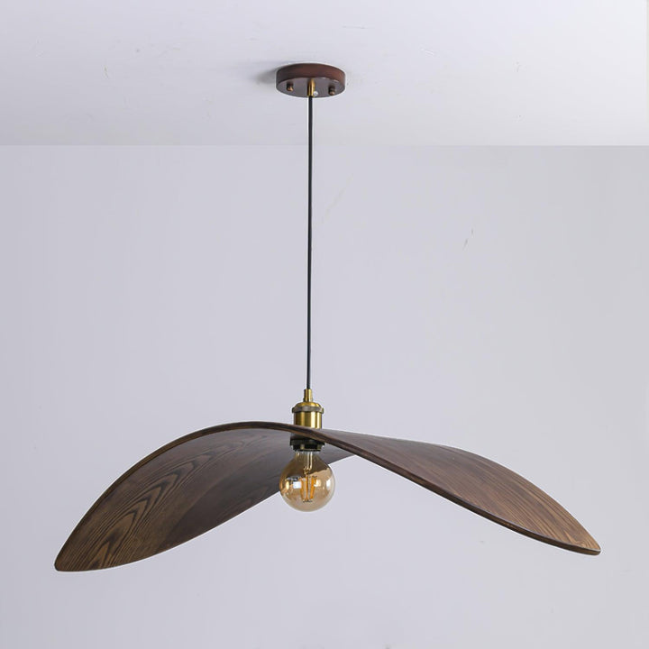Curved Wood Design Pendant Lamp 0