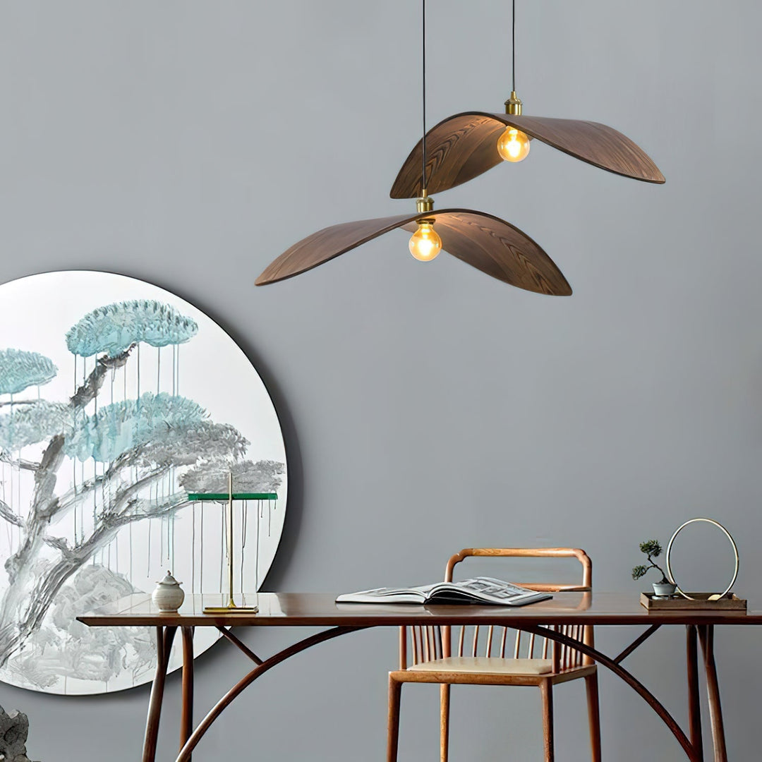 Curved Wood Design Pendant Lamp 3