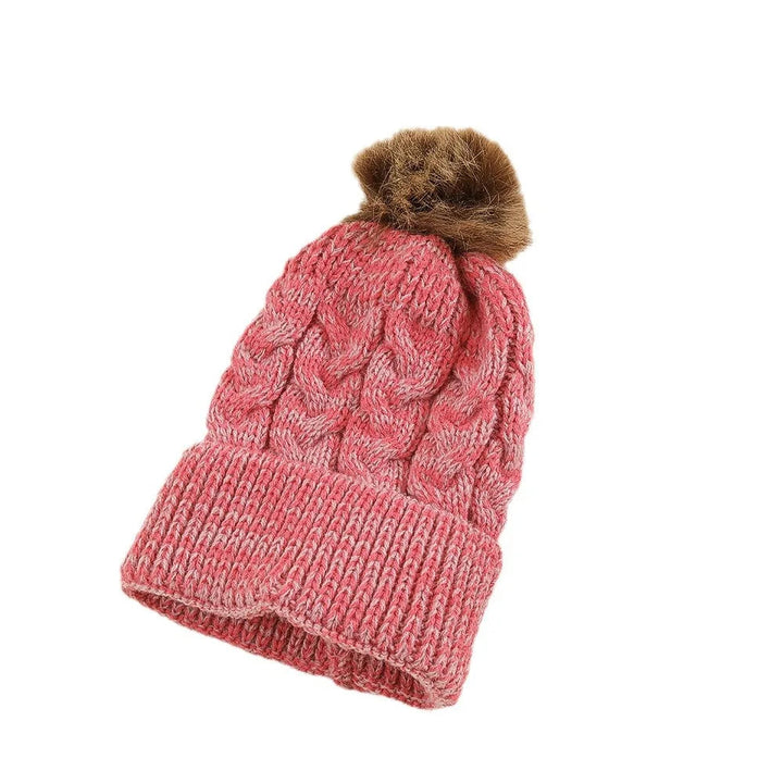 Dames Muts Met Pompon Gebreid Acryl Casual Wintermode 11