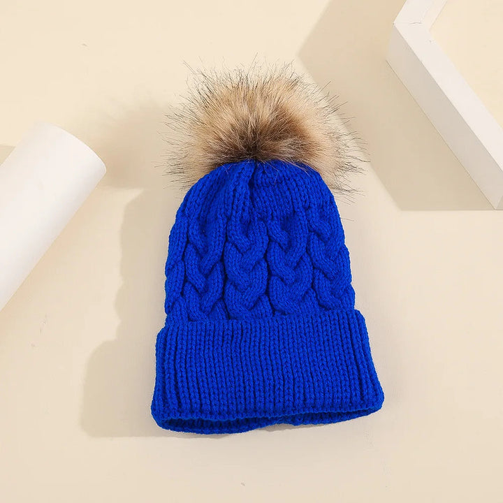 Dames Muts Met Pompon Gebreid Acryl Casual Wintermode 12
