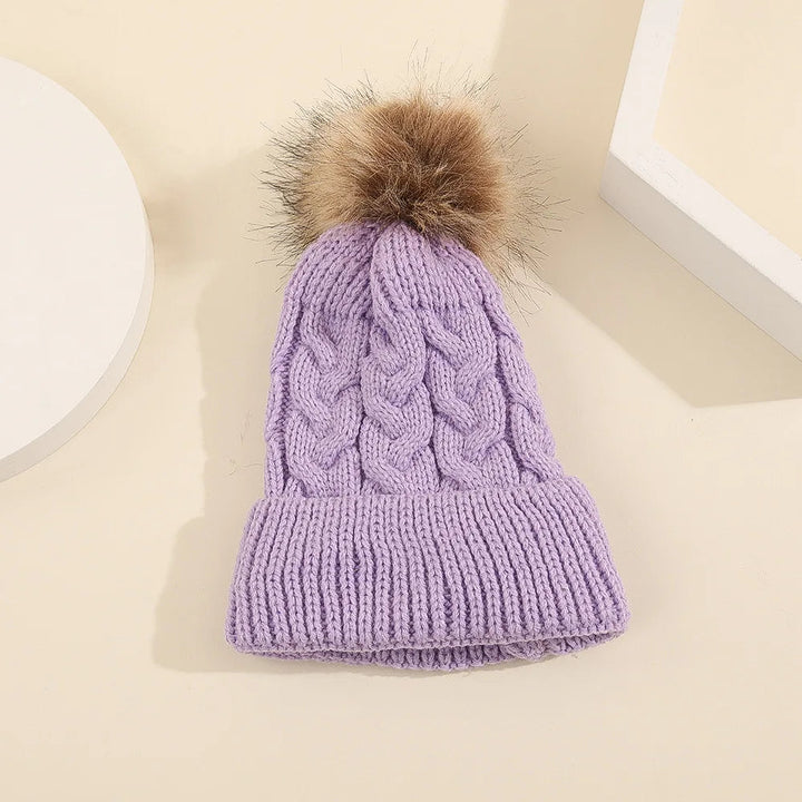 Dames Muts Met Pompon Gebreid Acryl Casual Wintermode 14