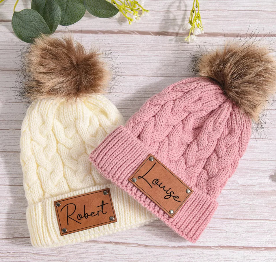 Dames Muts Met Pompon Gebreid Acryl Casual Wintermode 4