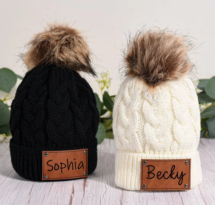 Dames Muts Met Pompon Gebreid Acryl Casual Wintermode 5