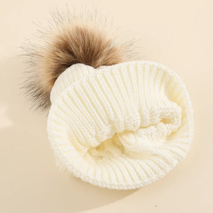 Dames Muts Met Pompon Gebreid Acryl Casual Wintermode 7