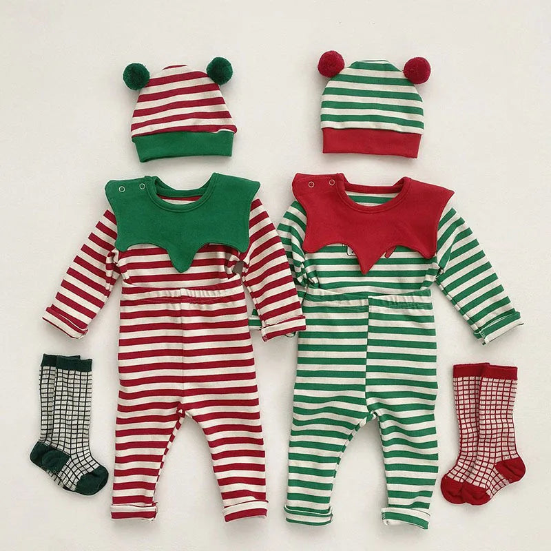 Dames Pyjama Kerst Warm Katoen Ruime Pasvorm Feestelijk Rood 1