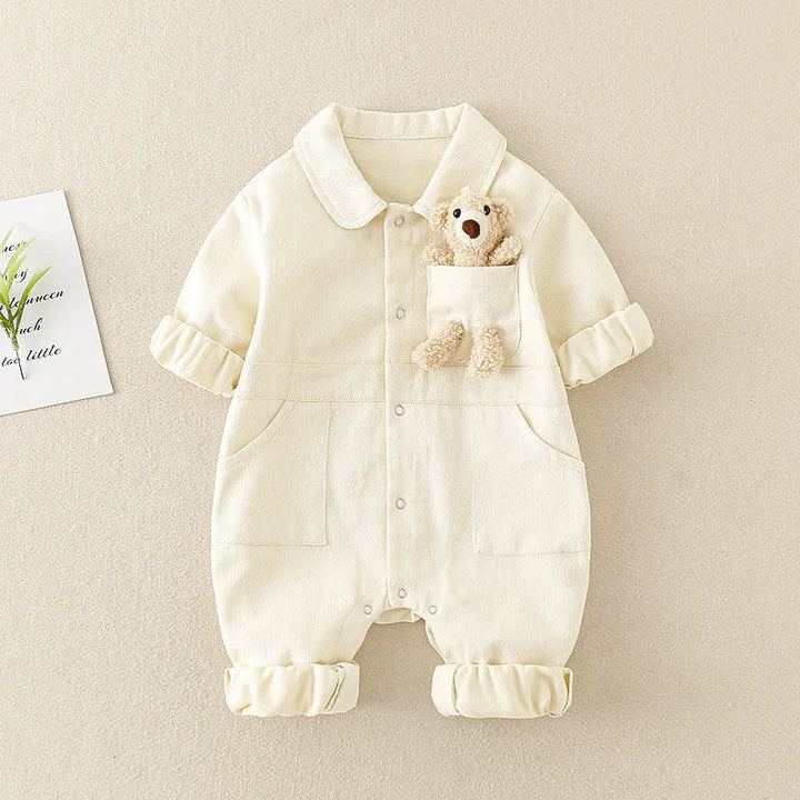 Dames Spijker Jumpsuit Comfortabele Pasvorm 100% Katoen Blauw 4
