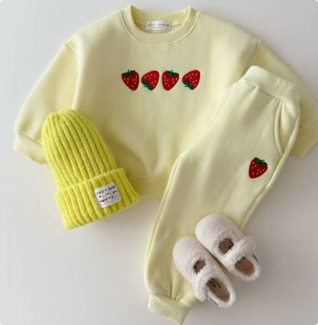 Dames Sweater Aardbei Print Casual 100% Katoen 2