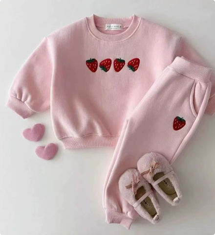 Dames Sweater Aardbei Print Casual 100% Katoen 3