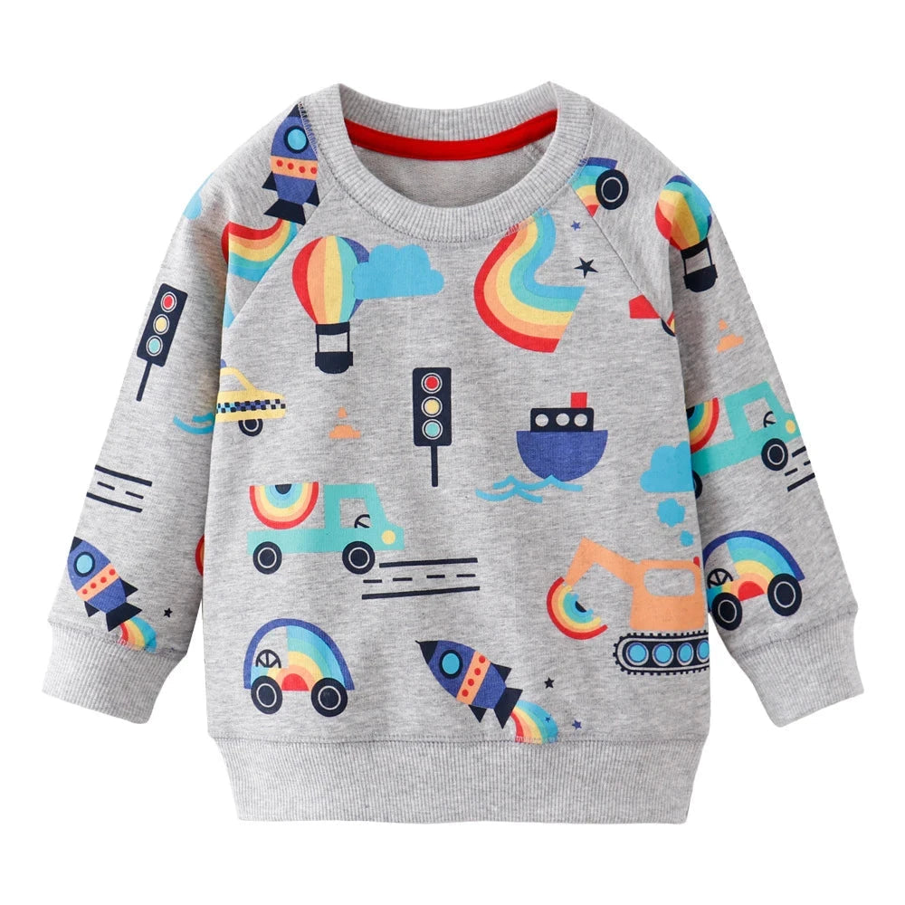 Dames Sweater Geweldige Print Katoen Comfortabel Stijlvol 8