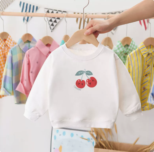 Dames Sweater Kersen Casual Zacht Katoen 0