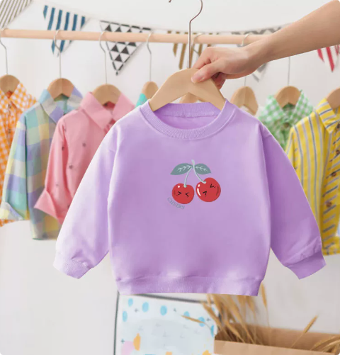 Dames Sweater Kersen Casual Zacht Katoen 3