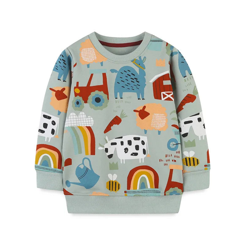 Dames Sweater Met Leuke Prints 100% Katoen Casual Trendy Truien Dames 0