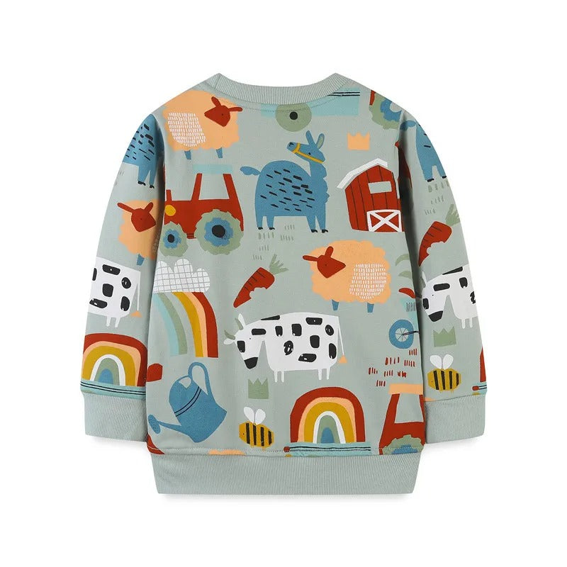 Dames Sweater Met Leuke Prints 100% Katoen Casual Trendy Truien Dames 1