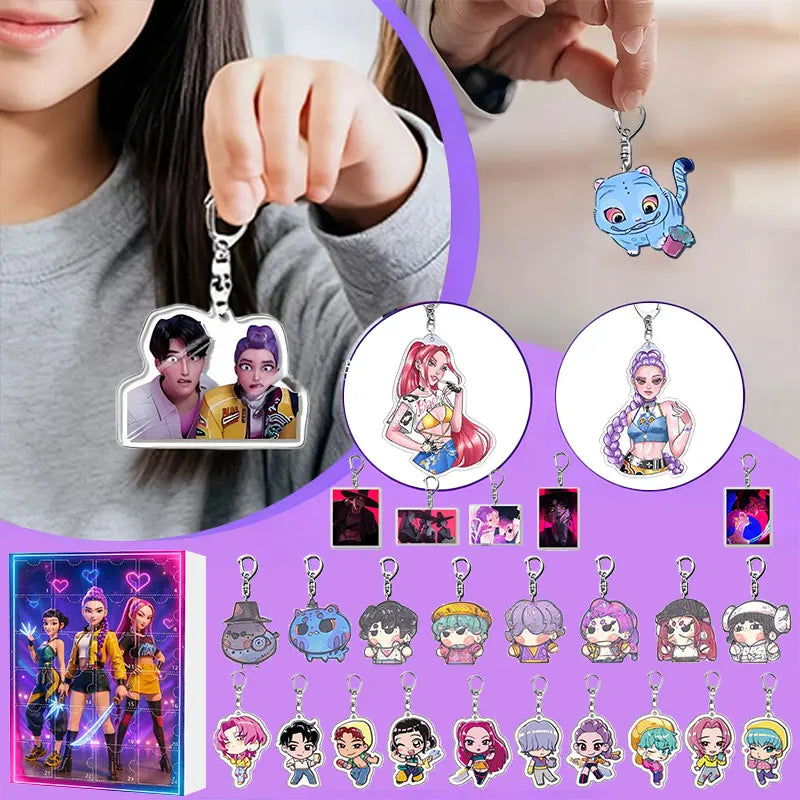 Demonix | Unique Dark Fantasy K-Pop Advent Calendar with 24 Collectible Keychains 2