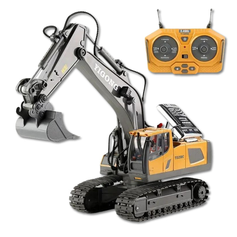DiggerMaster™ – Realistic RC Excavator with 11 Functions – Remote Control Construction Vehicle 0