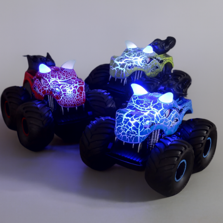 DinoBlaze – RC Monster Truck with LED Lights & Smoke Effect 2