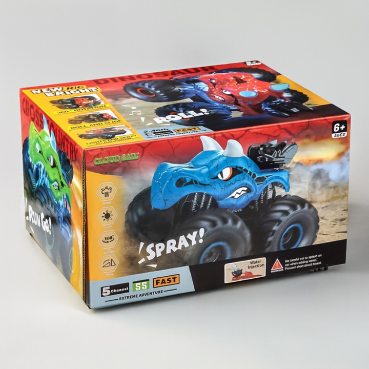 DinoBlaze – RC Monster Truck with LED Lights & Smoke Effect 3