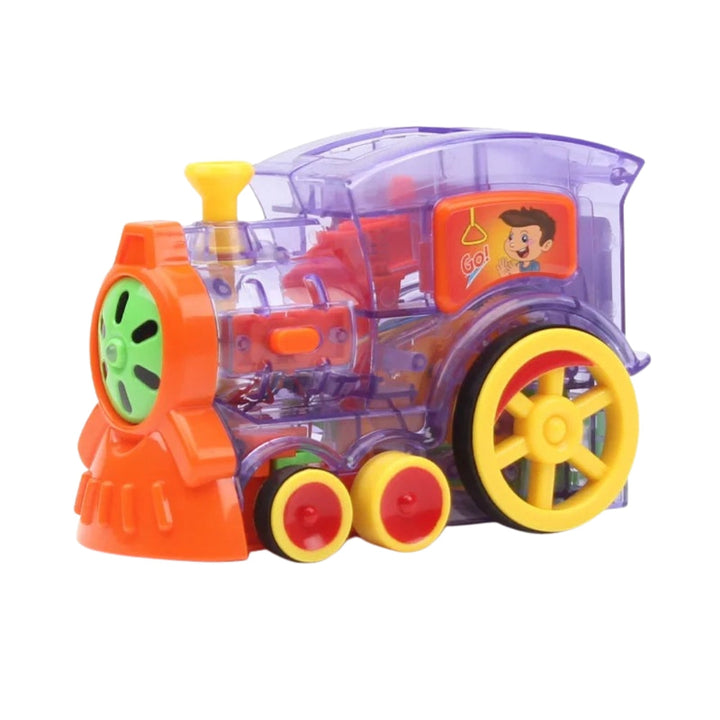 DominoRide – Automatic domino train with lights and easy track setup 0