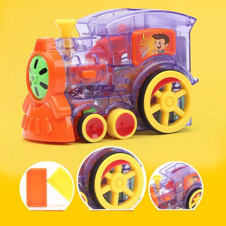 DominoRide – Automatic domino train with lights and easy track setup 6