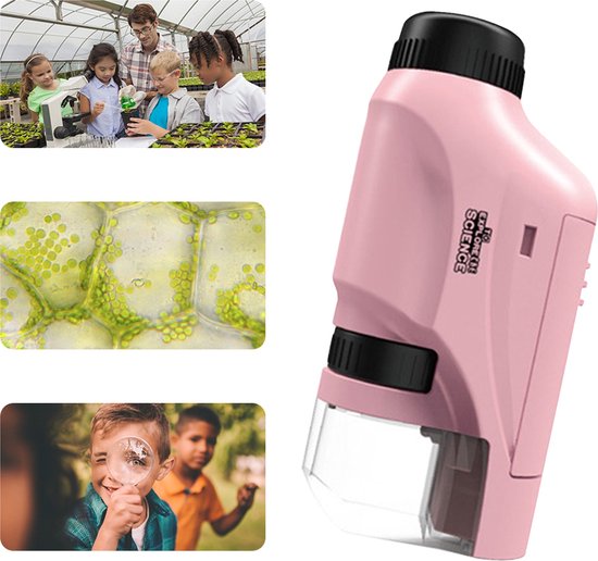 Draagbare Microscoop voor Kinderen 60x-120x LED Verlichting Compact en Kindvriendelijk 5