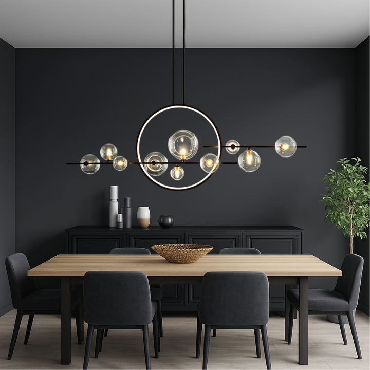 Dravyn | Sleek Modern Glass Chandelier for Kitchen Spaces 0